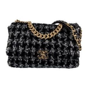 RARE Tweed CHANEL 19 Maxi Flap Bag, pristine condition w/price tag